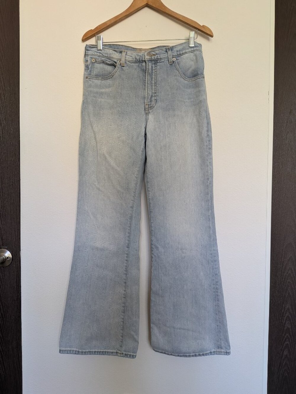 Everlane The High-Rise Flare Jean - Color Fog Size 30